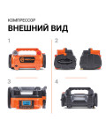 Компрессор AUTOPROFI АГРЕССОР AGR-30 140W 30л/мин с сумкой