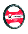 Оплетка руля AUTOPROFI (L) АР-265 BK кожа черный