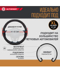 Оплетка руля AUTOPROFI (L) АР-396 BK кожа черный