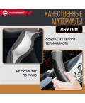 Оплетка руля AUTOPROFI (М) GL-1020 BK/BK кожа гел. наполн. черн.