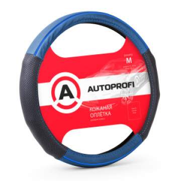 Оплетка руля AUTOPROFI (М) АР-1060 кожа черный