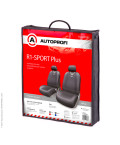 Чехлы универсальные майки Sport plus front ПЕРЕДНИЕ черный AUTOPROFI