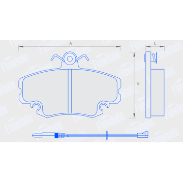 Колодка торм перед Лада Ларгус (Finwhale) V706 без ABS