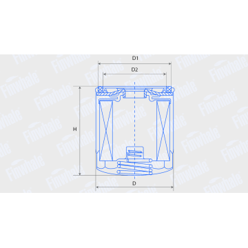 Фильтр масляный ГАЗ-406 (Finwhale) LF110