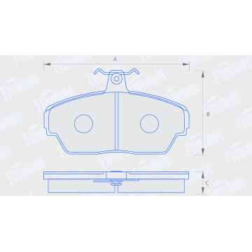 Колодка торм перед ГАЗ-3310,3302 ГАЗель (Finwhale) V202