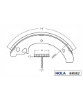 Колодка торм зад ВАЗ-2108 (Hola) BR802