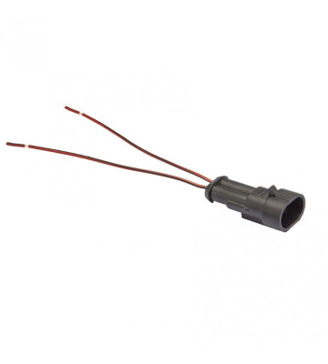 Разъем 282104-1 Iveco 2-х контактный штыревой с проводами (Лада-Имидж LECAR)