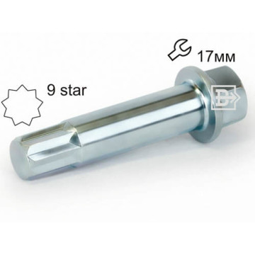Ключ (переходник) под звёздочку (9лучей) 17 L=70 ВЕКТОР