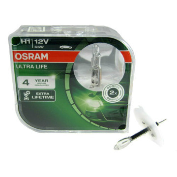 Автолампа H1 12V 55W (P14,5s) OSRAM Ultra Life (к-т 2шт.)