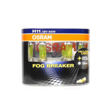 Автолампа H11 12V 55W (PGJ19-2) OSRAM Fog Breaker +60% (к-т 2шт.)