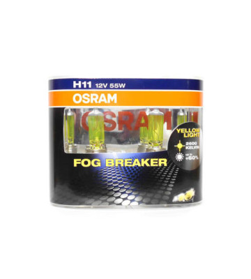 Автолампа H11 12V 55W (PGJ19-2) OSRAM Fog Breaker +60% (к-т 2шт.)