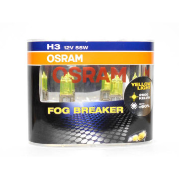 Автолампа H3 12V 55W (PK22s) OSRAM Fog Breaker 2600kel (к-т 2шт.)