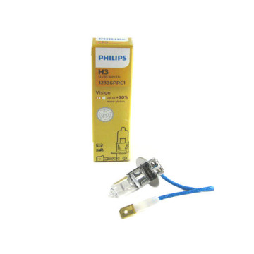 Автолампа H3 12V 55W (PK22s) PHILIPS Premium+30%