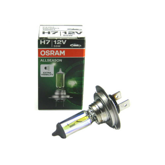 Автолампа H7 12V 55W (PX26d) OSRAM All Season+30%