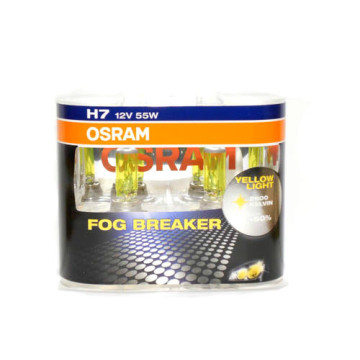 Автолампа H7 12V 55W (PX26d) OSRAM Fog Breaker 2600kel (к-т 2шт.)