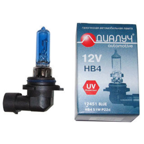 Автолампа HB4 12V 51W (P22d) ДИАЛУЧ Xenon Vision