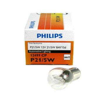 Автолампа P21/5W 12V (BAY15d) двухконт. PHILIPS