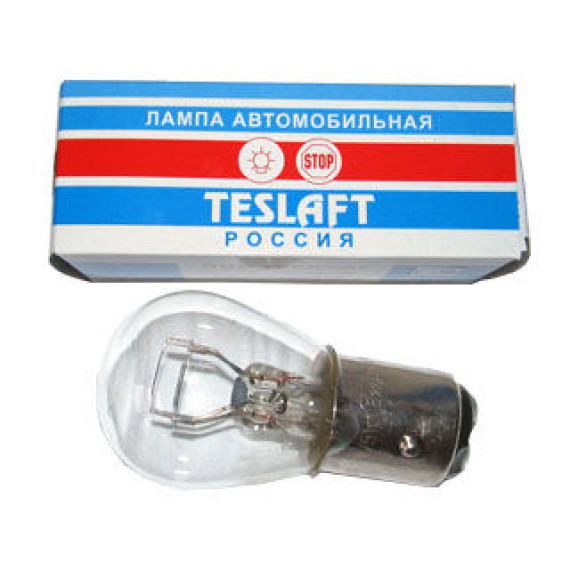 Автолампа P21/5W 12V (BAY15d) двухконт. TESLAFT