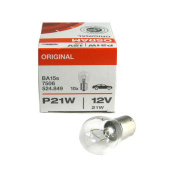 Автолампа P21W 12V (BA15s) OSRAM