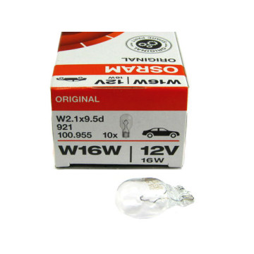 Автолампа W16W 12V (W2.1х9,5d) OSRAM