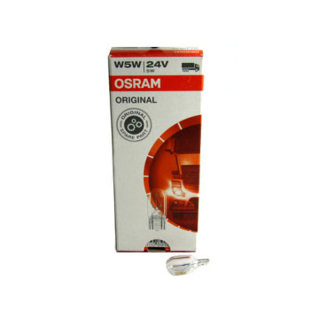 Автолампа W5W 24V (W2.1*9.5d) OSRAM