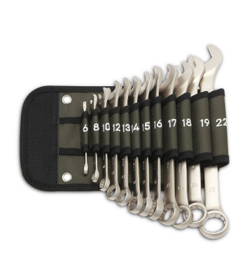 Набор ключей комбинированных 12 шт. (6-22) в фирменной сумке ДТ