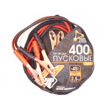 Провода стартовые 400А (2,5м.) NOVA BRIGHT