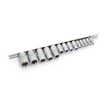 Набор головок TORX 1/4" (Е4-Е8); 3/8" (Е10-Е14); 1/2" (E16-E24 мм) ДТ