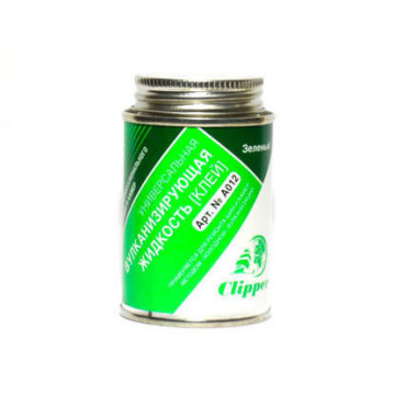 Клей для жгутов и латок 120мл. (с кистью) зелёный CLIPPER