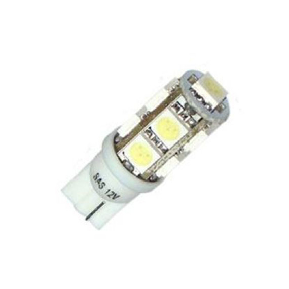 Светодиод W5W (SMD-5050) 9 диодов белый