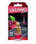 Ароматизатор подвес жидкий (FRESHCO) "Vkusno" Вишня AR1VB007 дерево+стекло