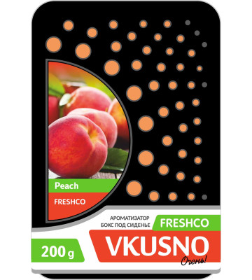 Ароматизатор под сиденье (FRESHCO) Vkusno "Персик" AR4BX070