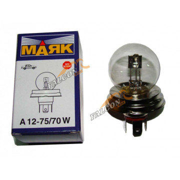 Лампа фарная 12V75/70W (Маяк) P45t 61275