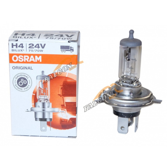 Лампа галог H4 24V75/70W (Osram) 64196 P43t-38