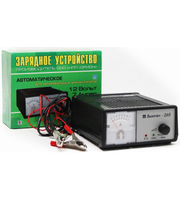 ЗУ 12V, 0-6А (Орион) Вымпел PW 265, автомат, стрел. индик. регул