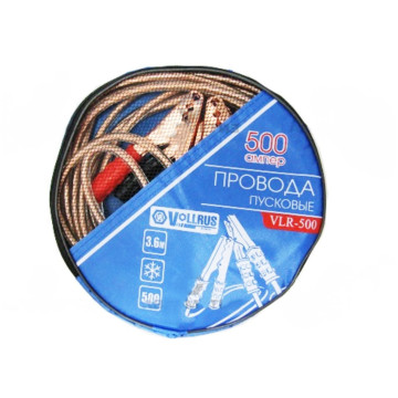 Провода стартовые 500А (4м.) силиконовые