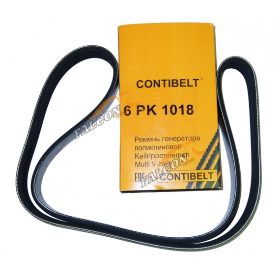 Ремень генер ВАЗ-1118 Kalina поликлиновой с кондиционером 6PK1018 1,4 16v (CONTIBELT)