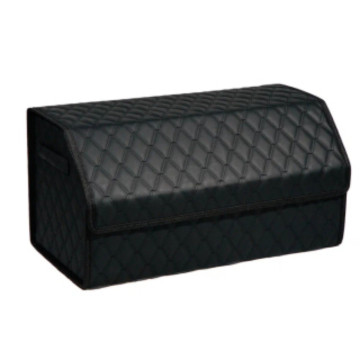 Органайзер (сумка) в багажник (L) 60 см, экокожа 3D, черный/черная нить