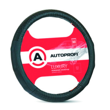 Оплетка руля AUTOPROFI (М) АР-1040 кожа черный