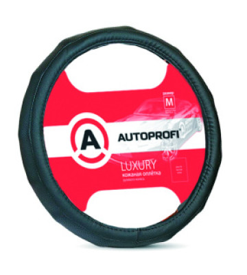 Оплетка руля AUTOPROFI (М) АР-1050 кожа черный