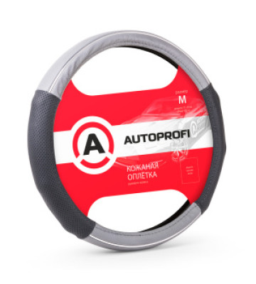 Оплетка руля AUTOPROFI (М) АР-1060 кожа черный