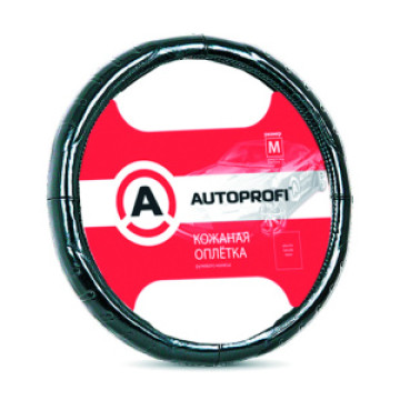 Оплетка руля AUTOPROFI (М) АР-850 кожа черн.