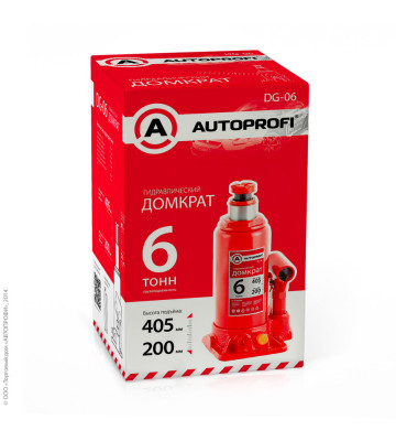 Домкрат 6 т бутылочный AUTOPROFI