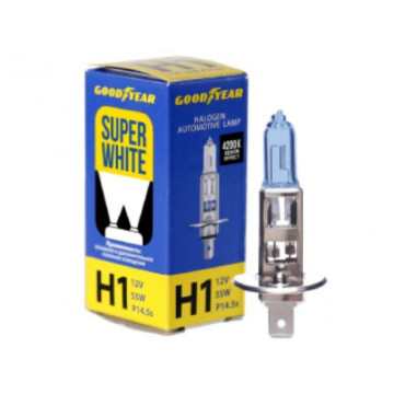 Лампа H-1 12V 55W Goodyear Super Whitet P14,5s