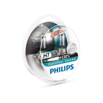 Лампа H-7 12V 55W+150% PHILIPS X-treme Vision 2 шт.