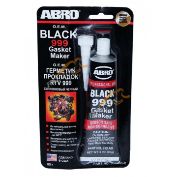 Формирователь прокладок термостойкий чёрный 85 гр (ABRO) 999 силиконовый