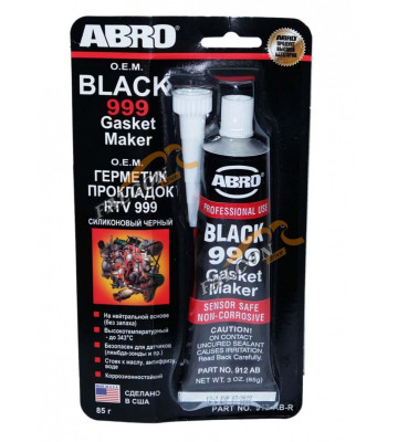 Формирователь прокладок термостойкий чёрный 85 гр (ABRO) 999 силиконовый