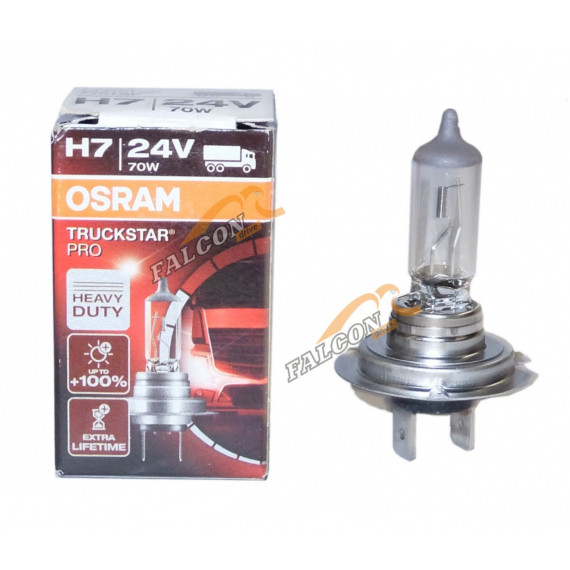 Лампа галог H7 24V70W+100% (Osram) TRUCKSTAR PRO 64215TSP PX26d