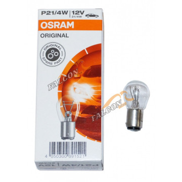 Лампа 12V P21/4W (Osram) BAZ15d стоп-сигнал