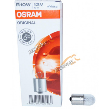 Лампа 12V10W (Osram) (габариты, з/ход, салон, стоп) (Германия) R10W